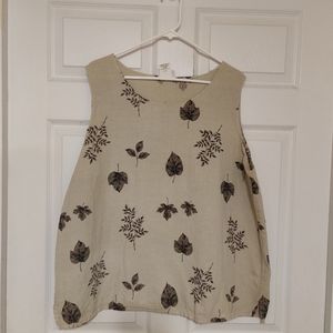 Cotton Studio Woman Linen Blend Tank Top